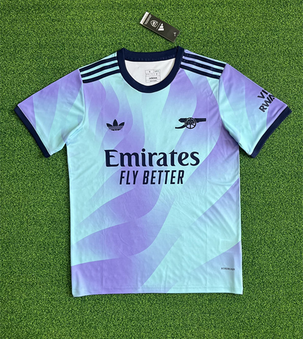 (S-4XL) 2024-2025 Arsenal 2nd Away Blue Thailand Soccer Jersey AAA-403