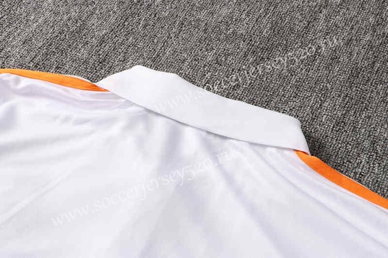 2021-2022 Real Madrid White Thailand Polo Uniform-815