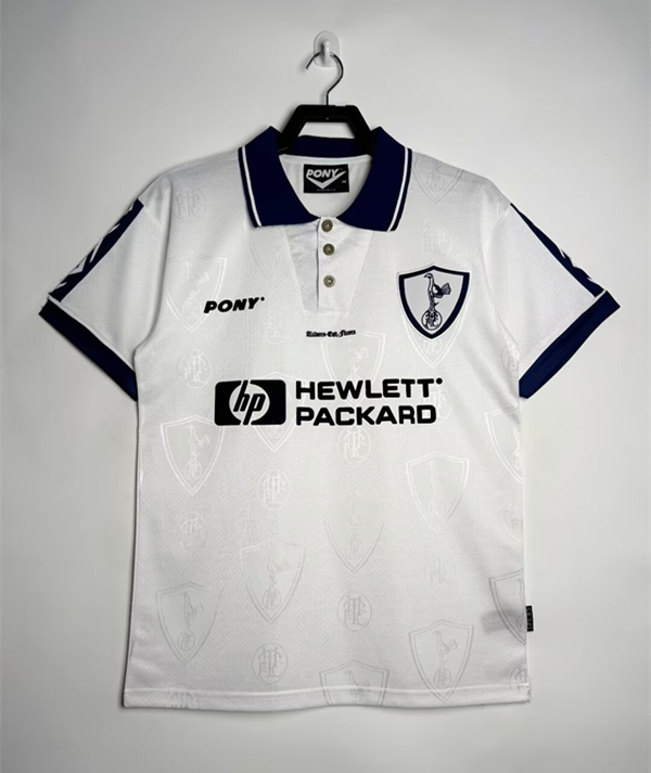 Retro Version 95-97 Tottenham Hotspur Home White Thailand Soccer Jersey AAA-811