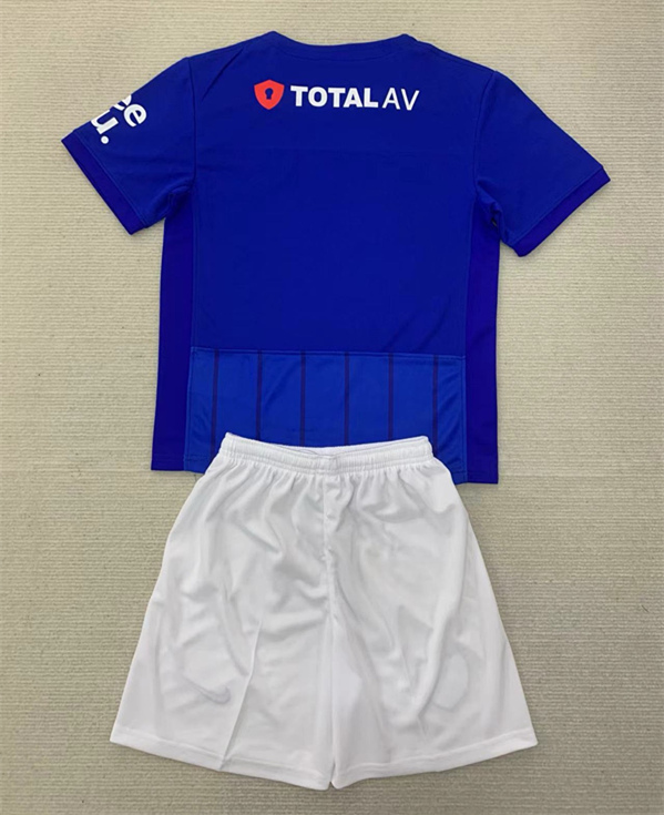 2024-2025 Plymouth Argyle F.C. Home Blue Kids/Youth Soccer Uniform-AY