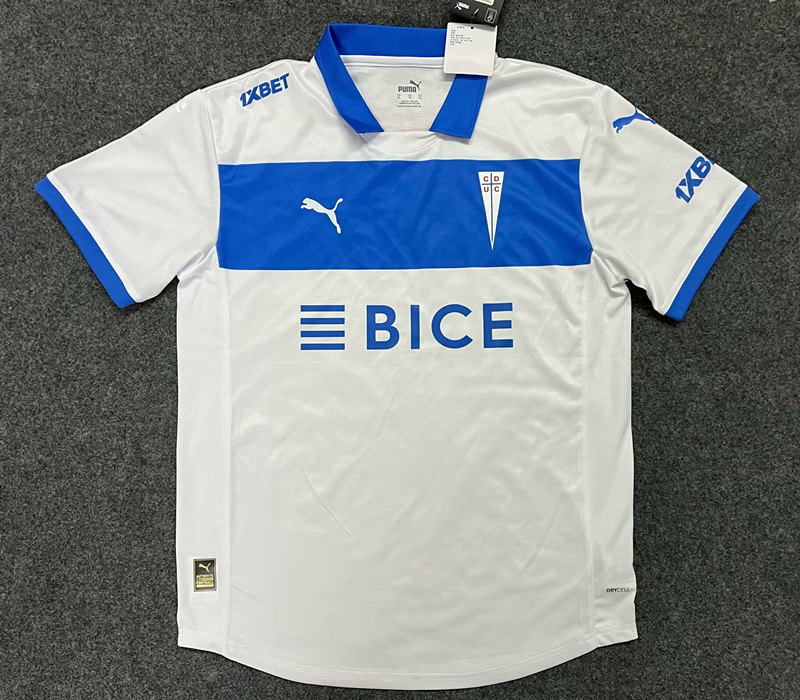 (S-4XL) 2025-2026 CD Universidad Católica Home White Thailand Soccer Jersey AAA-GB