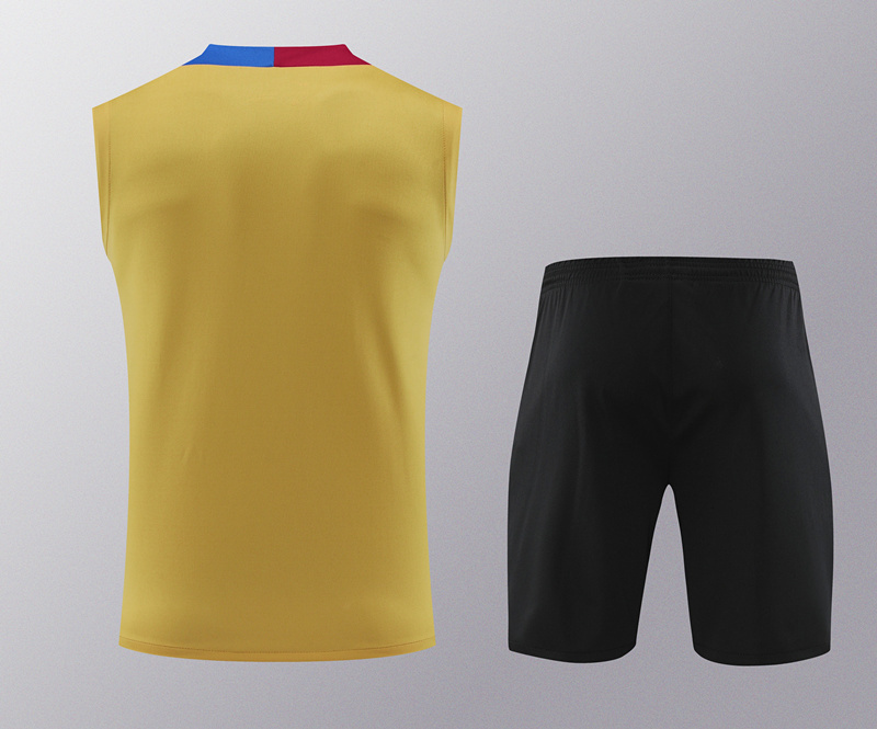 2024-2025 Barcelona Khaki Thailand Soccer Vest Uniform-418