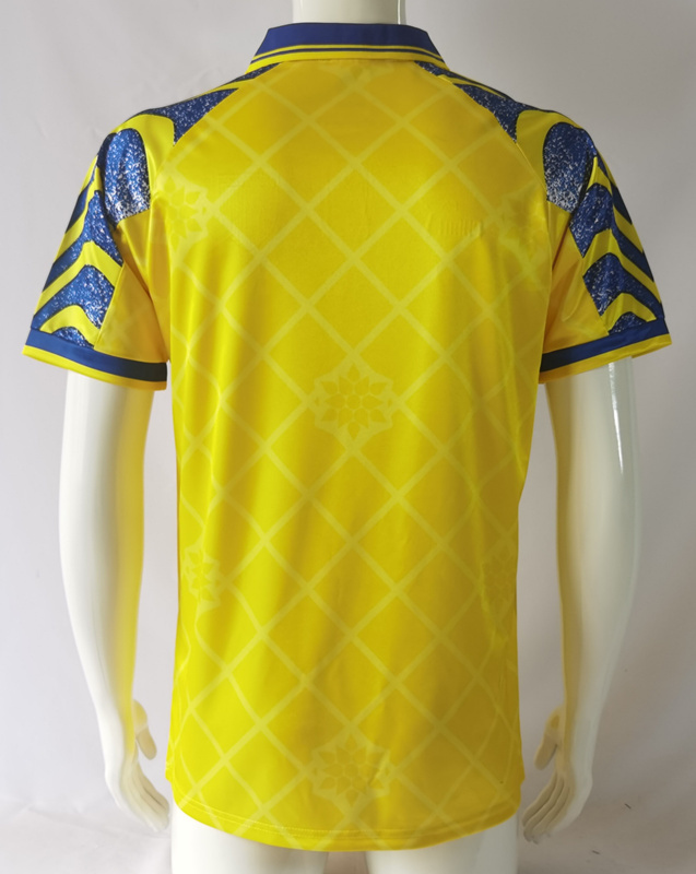 Retro Version 95-97 Parma Calcio Away Yellow Thailand Soccer Jersey AAA-503