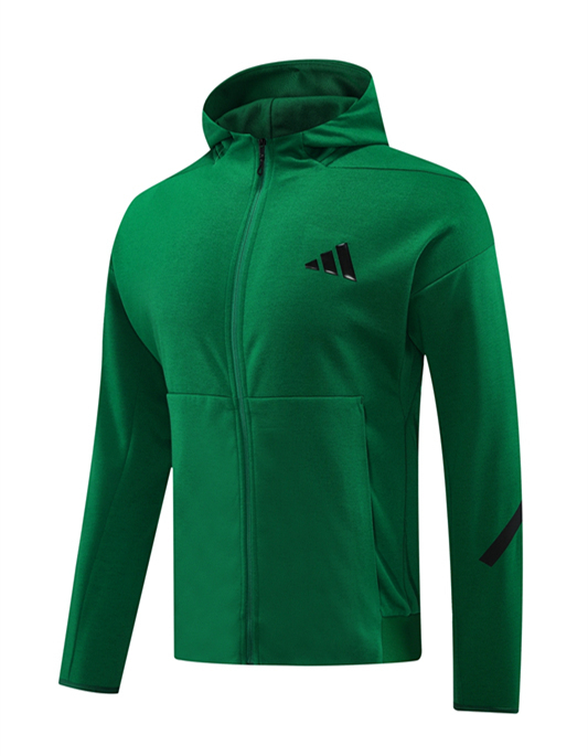 2024-2025 Adidas Green Thailand Soccer Jacket Uniform With Hat-LH