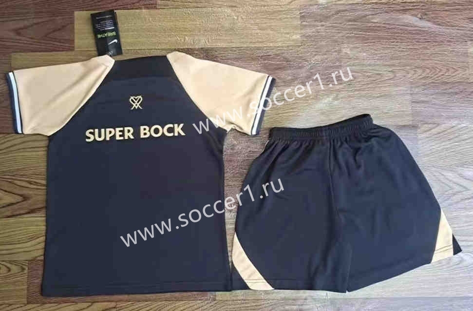 2023-24 Sporting Clube de Portugal 2nd Away Black Kid/Youth Soccer Uniform-709