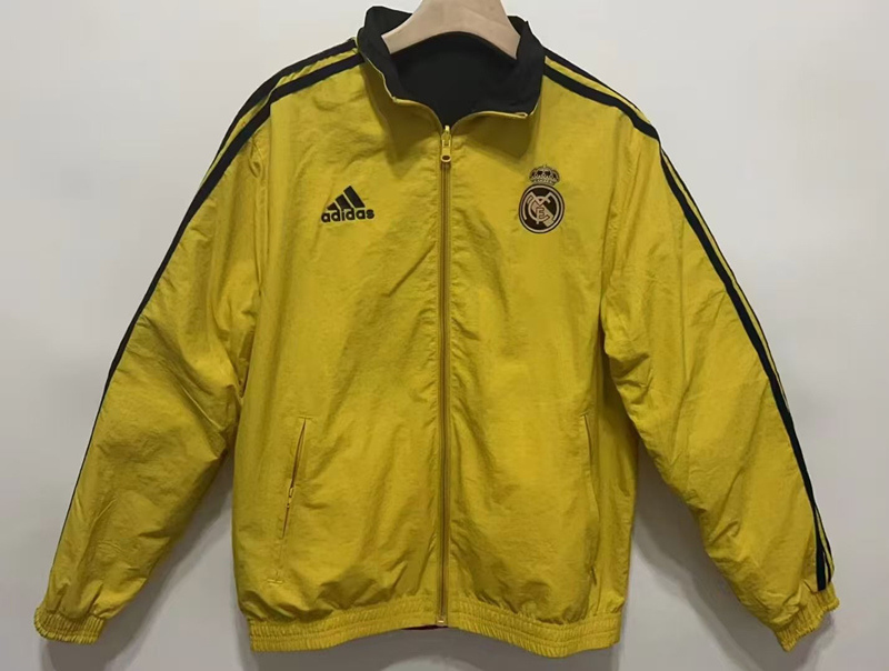 2024-2025 Real Madrid Yellow&Red&Black Double-Sided Wear Thailand Trench Coats-0255