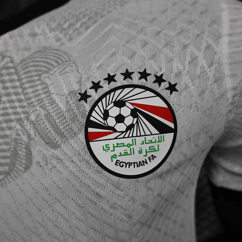 Player Version 2025-2026 Egypt Away White Thailand Soccer Jersey AAA-888