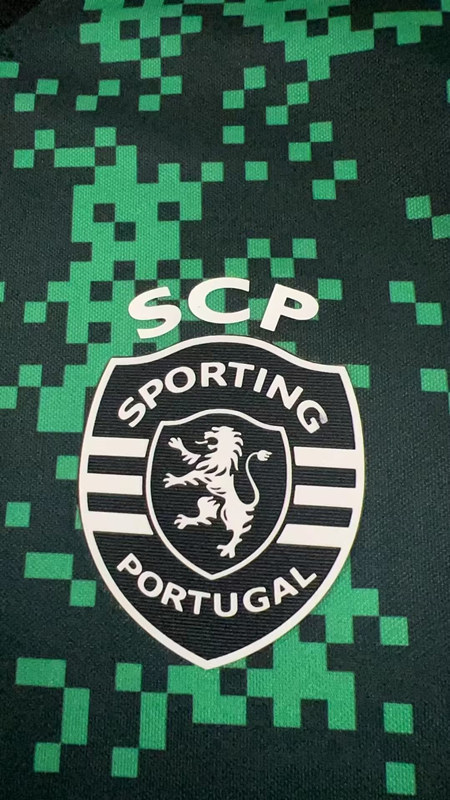 (S-4XL) 2024-2025 Sporting Clube de Portugal Green Thailand Training Soccer Jersey AAA-HR