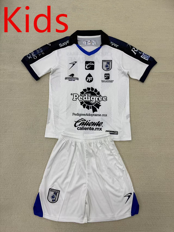 2025-26 Queretaro Away White kids Soccer Uniform-AY