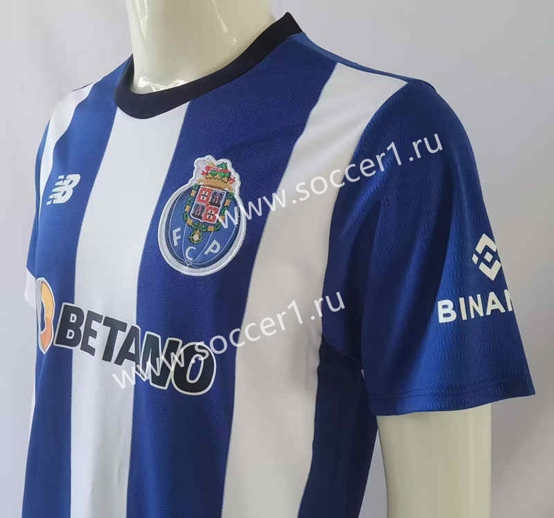 2023-2024 Correct Version Porto Home Blue&White Thailand Soccer Jersey AAA-503