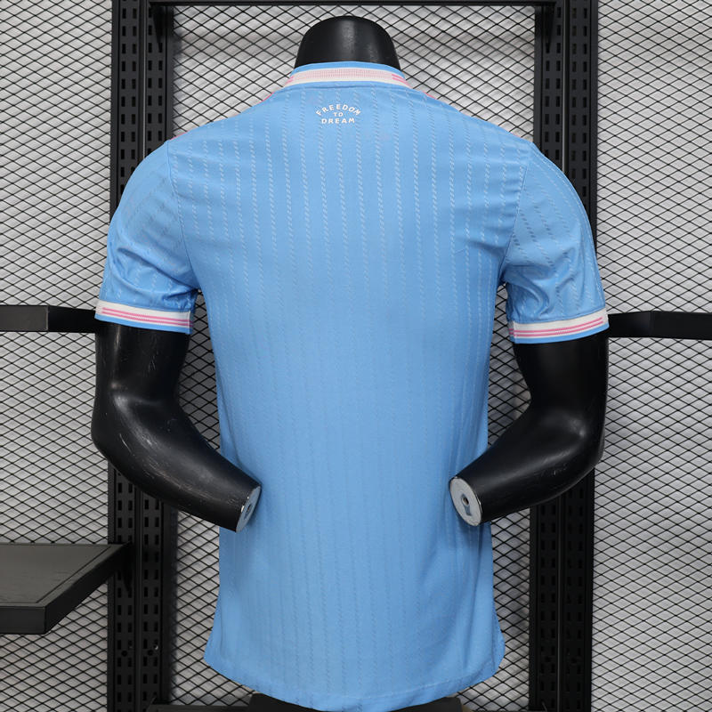 Player Version 2025-2026 Inter Miami CF 2nd Away Blue Thailand Soccer Jersey AAA-888