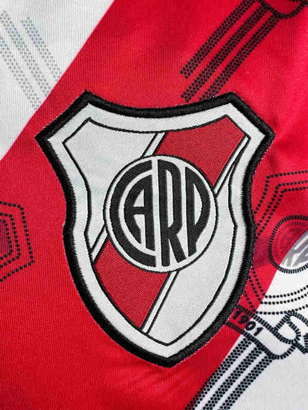 Retro Version 1998-1999 River Plate Home White Thailand Soccer Jersey AAA-2282