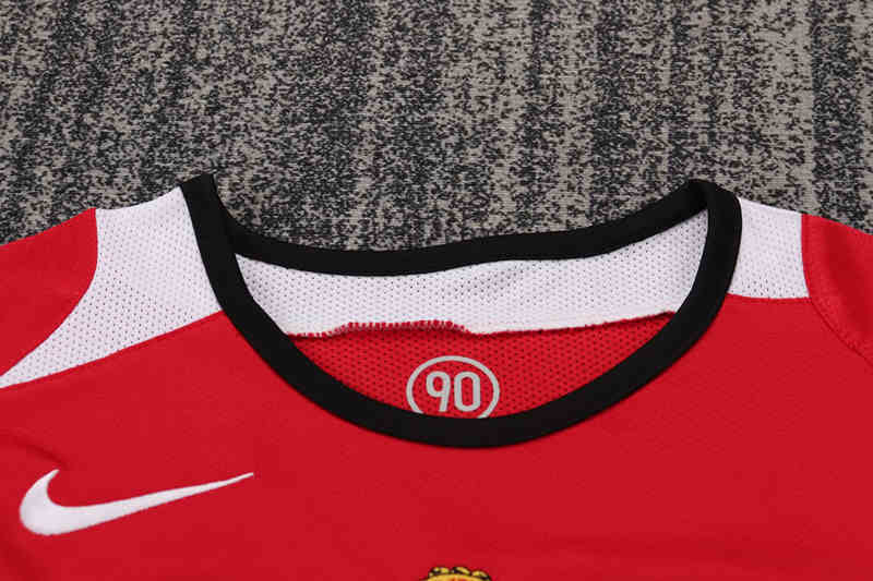 Retro Version 05-06 Manchester United Home Red Kids/Youth Soccer Uniform-6748