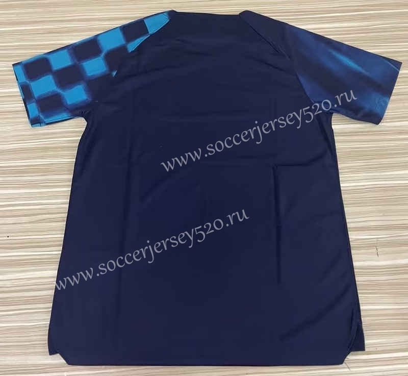 2022-2023 World Cup Croatia Away Royal Blue Thailand Soccer Jersey AAA-7138