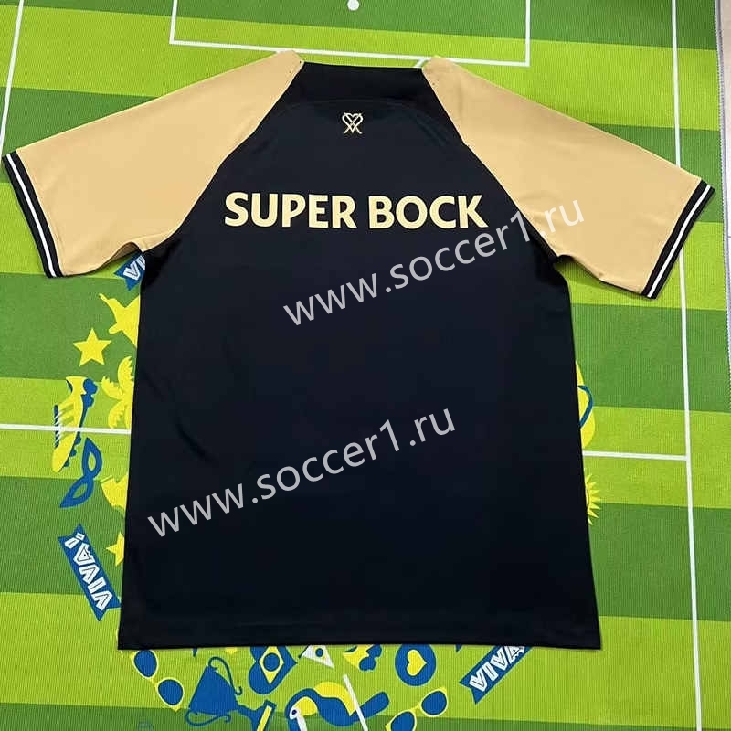 2023-2024 Sporting Clube de Portugal  2nd Away Black Thailand Soccer Jersey AAA-HR