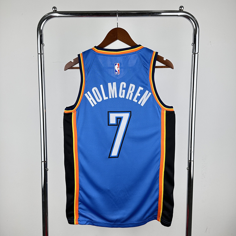 2023 Oklahoma City Thunder Blue  #7 NBA Jersey-311