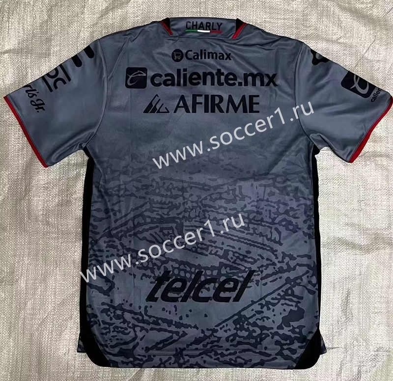 （S-3XL) 2023-2024 Club Tijuana Away Dark Grey Thailand Soccer Jersey AAA-912