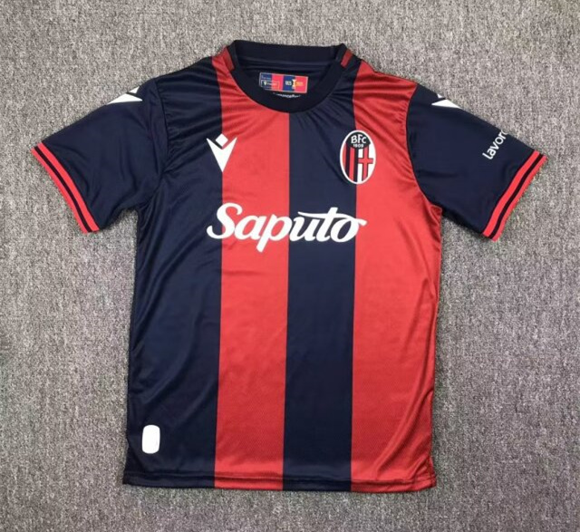 2024-2025 Bologna FC 1909 Home Red&Blue Thailand Soccer Jersey AAA-417