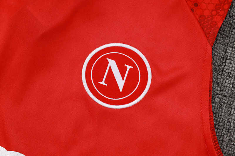 2024-2025 Napoli Red Thailand Soccer Vest Tracksuit-815