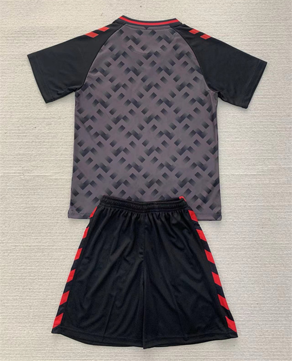 2024-2025 Sunderland AFC Goalkeeper Black Kids/Youth Soccer Uniform-AY