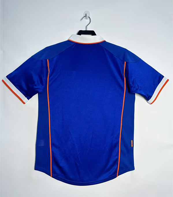 Retro Version 1998 Netherlands Away Blue Thailand Soccer Jersey AAA-811