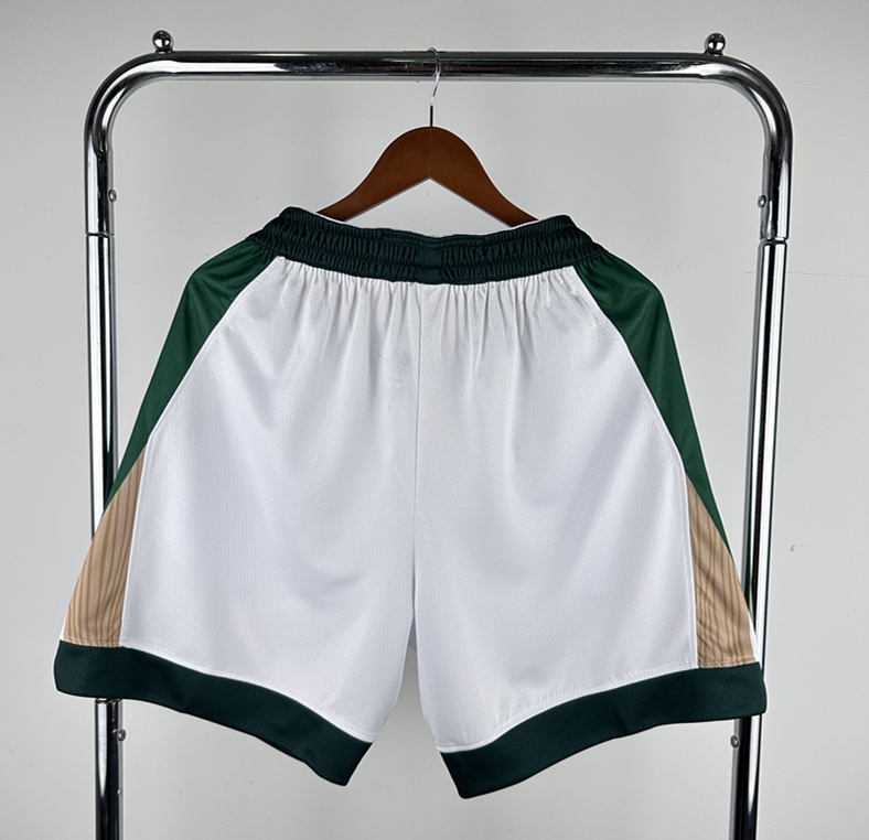 2024 City Edition Boston Celtics White NBA Shorts-311