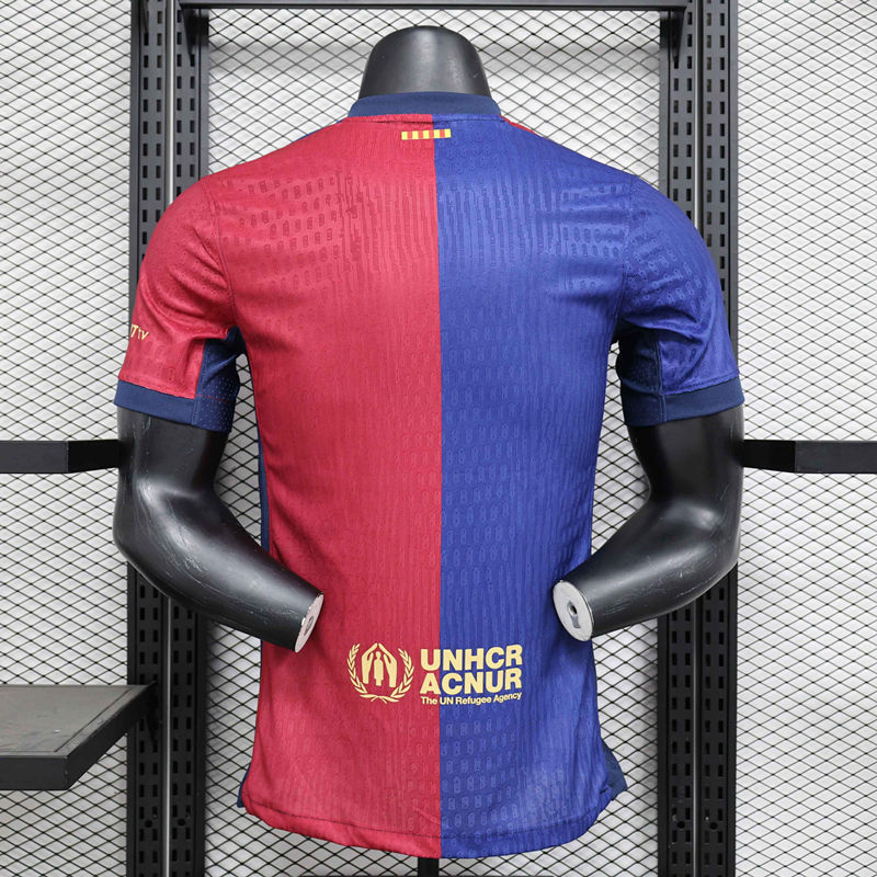 Player Version 2024-25 Barcelona Home Red&Blue Thailand Soccer Jersey AAA-888