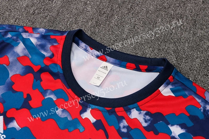 2021-2022 Bayern München Red&Blue Thailand Soccer Tracksuit-815