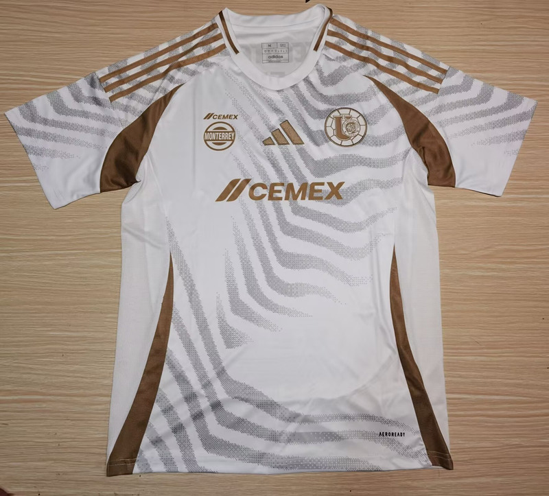 (S-3XL) 2024-2025 Tigres UANL 2nd Away White Thailand Soccer Jersey AAA-912