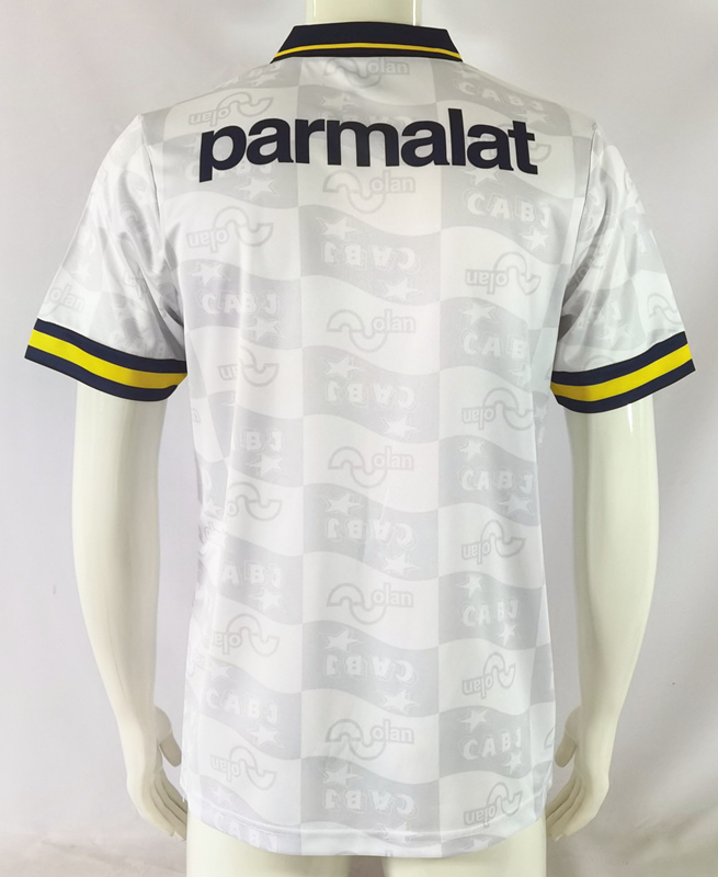 Retro Version 95-96 Boca Juniors Away White Thailand Soccer Jersey AAA-503