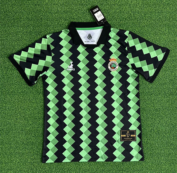 （s-4xl）2025-26 112th Anniversary Edition Racing de Santander goalkeeper Green Thailand Soccer Jersey AAA-403