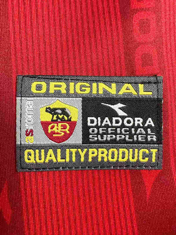 Retro Version 99-00 Roma Home Red Thailand Soccer Jersey AAA-811