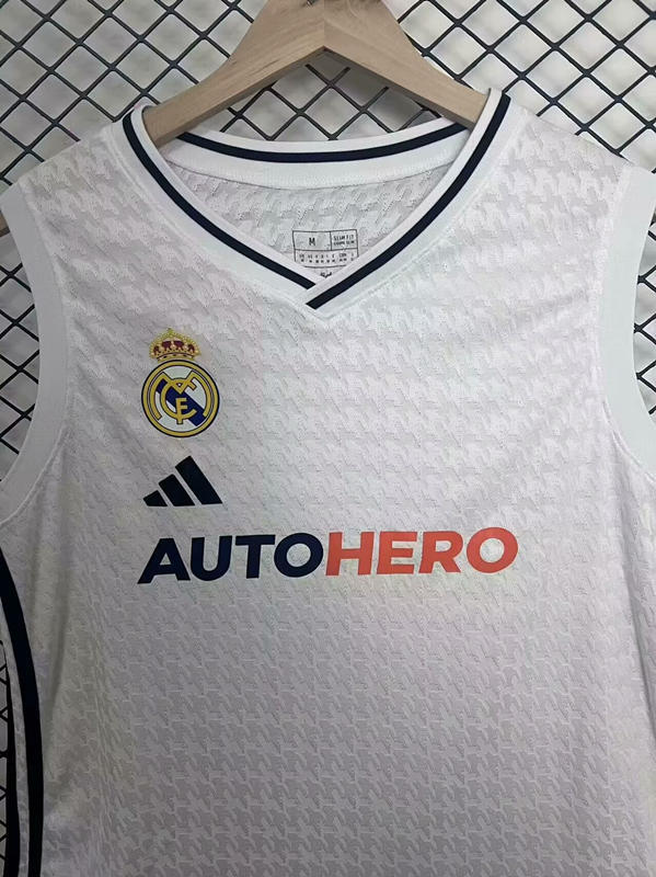 2024-2025 Madrid White Thailand Soccer Vest AAA-2044