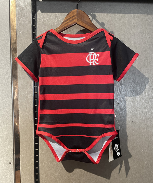 2024-2025 Flamengo Home Black&Red Baby Soccer Uniform-CS