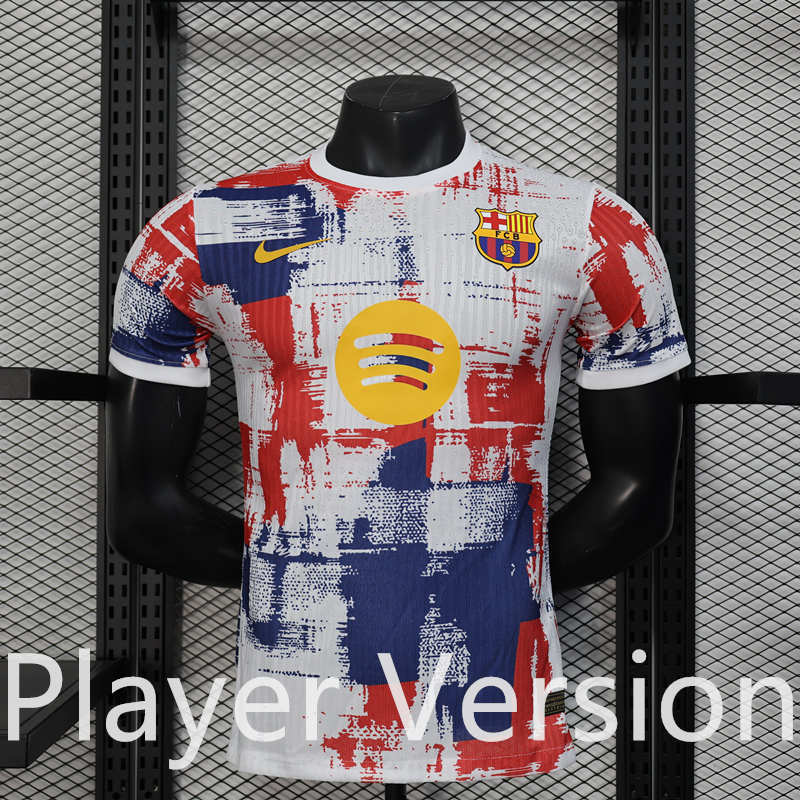 Player Version 2025-2026 Barcelona Red &White Thailand Soccer Jersey AAA-888