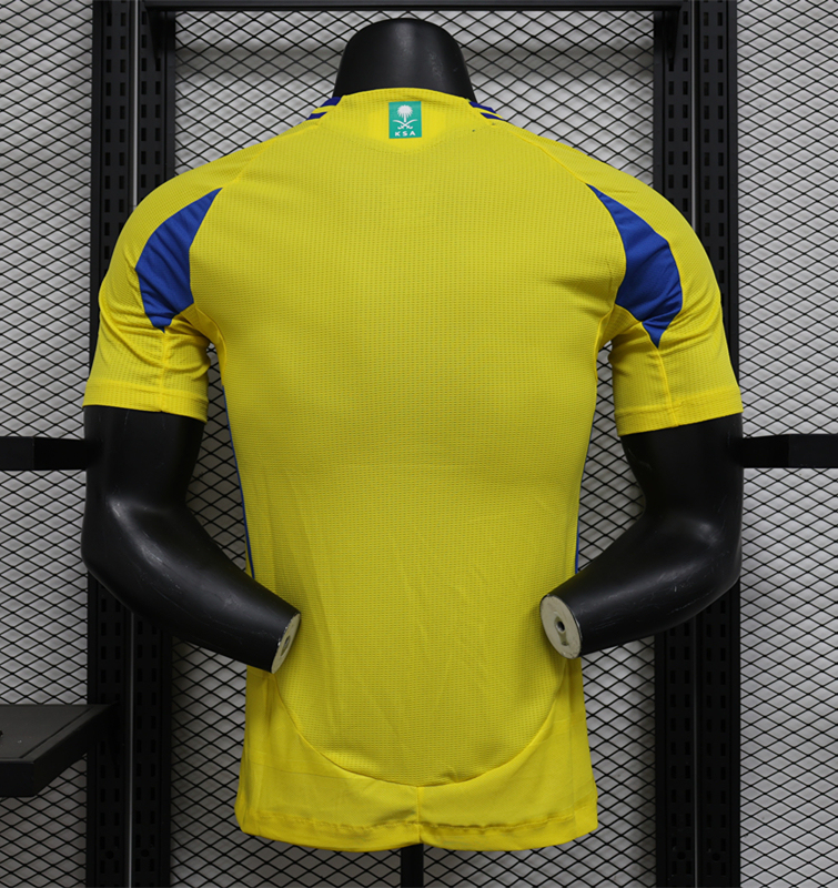 Player Version 2024-2025 Al-Nassr FC Home Yellow Thailand Soccer Jersey AAA-888