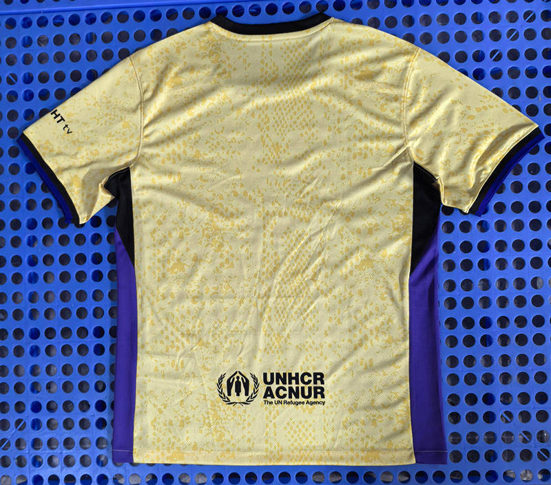 2025-26 Barcelona Kobe co-branded Yellow Thailand Soccer Jersey AAA-2733