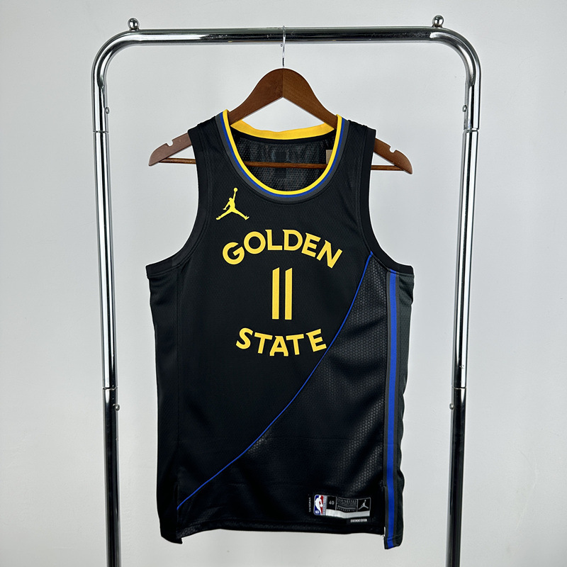2025 Flying Man Edition Golden State Warriors Black #11 NBA Jersey-311