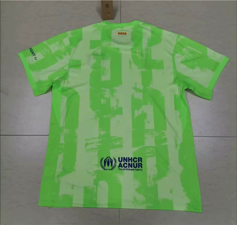 (S-4XL) 2024-2025 Barcelona 2nd Away Green Thailand Soccer Jersey AAA-818
