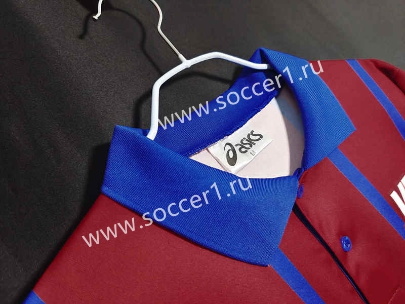 Retro Version 93-95 FC Girondins de Bordeaux Home Red&Blue Thailand Soccer Jersey AAA-C1046