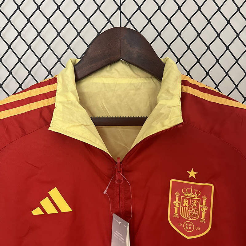 2024-2025 Spain Yellow&Red Thailand Double-Sided Wear Thailand Trench Coats-0255