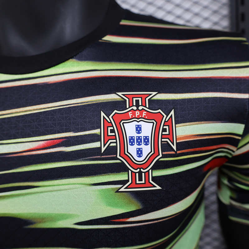 2024-2025 Portugal Black&Green Thailand Soccer Training Jersey AAA-888