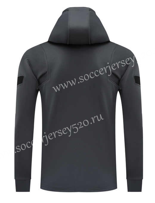 2021-2022 Paris SG Grey Thailand Jacket Uniform With Hat-GDP