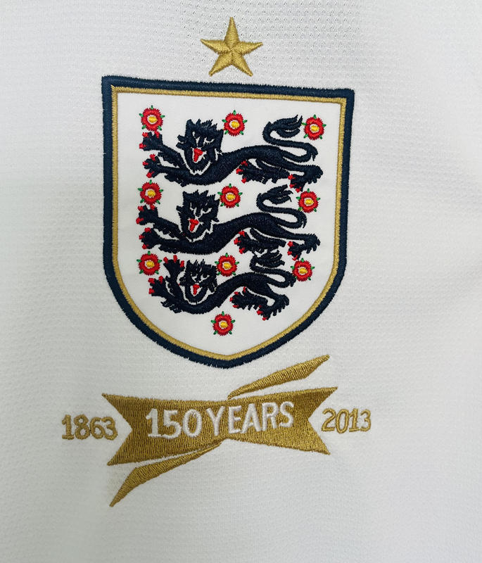 Retro Version 2013 England Home White Thailand Soccer Jersey AAA-811
