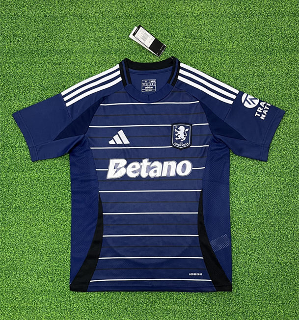 (S-4XL) 2024-2025 Aston Villa 2nd Away Royal Blue Thailand Soccer Jersey AAA-403