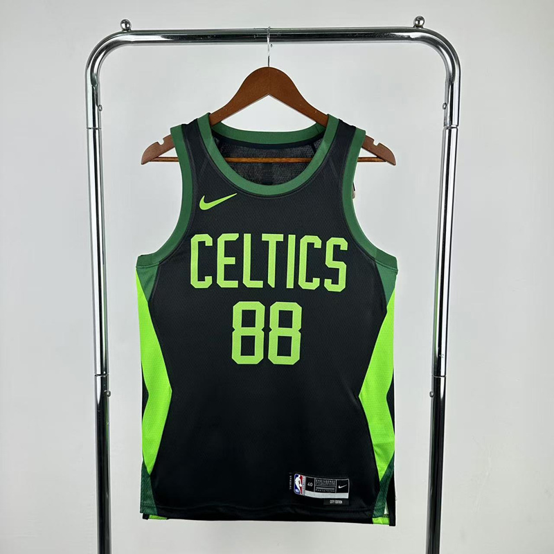 2025 City Version Boston Celtics Black #88 NBA Jersey-311