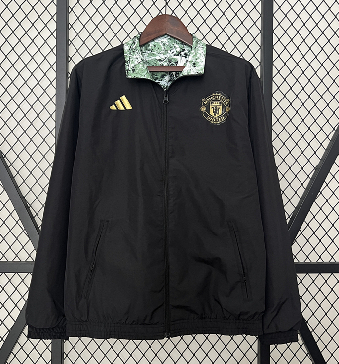 2024-2025 Manchester United Graffiti Reversible Trench Coats -0255