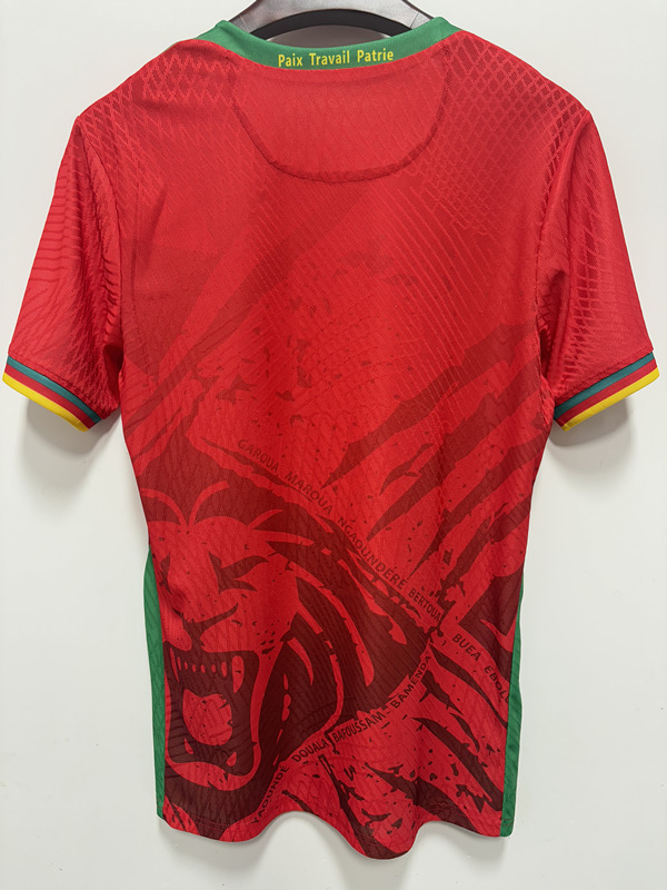 Player Version 2025-2026 Cameroon Away Red Thailand Soccer Jersey AAA-888