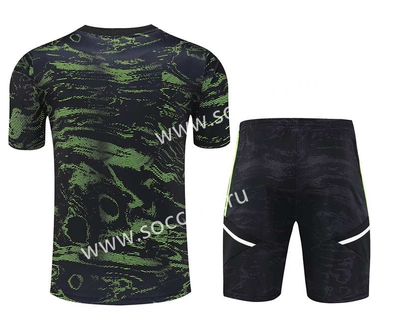 2023-2024 Manchester United Black&Green Thailand Soccer Jersey Uniform-418