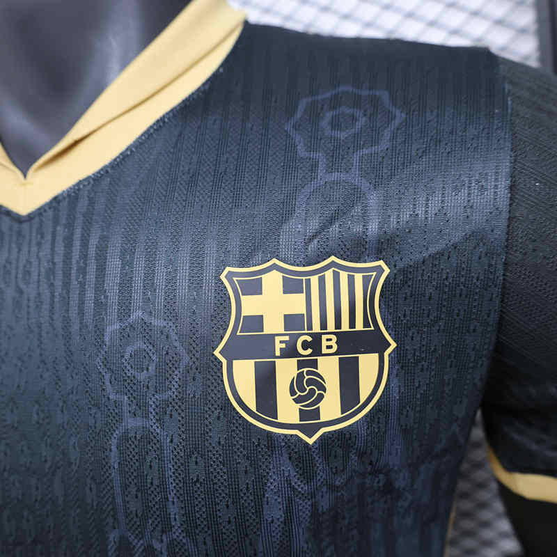 Player Version 2025-2026 Special Version Barcelona Black Thailand Soccer Jersey AAA-888